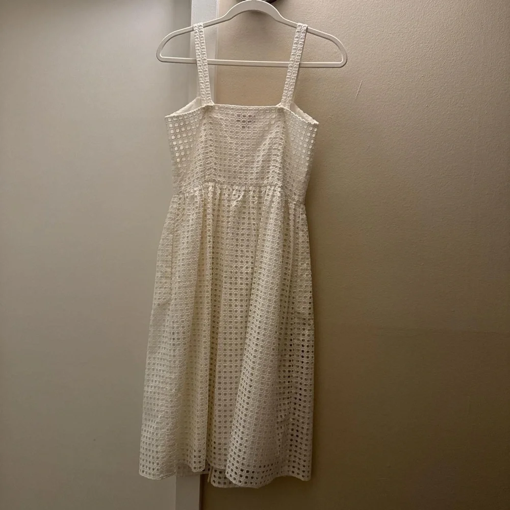 Brooks Brothers White Button Front Midi Sundress - Picture 2 of 3